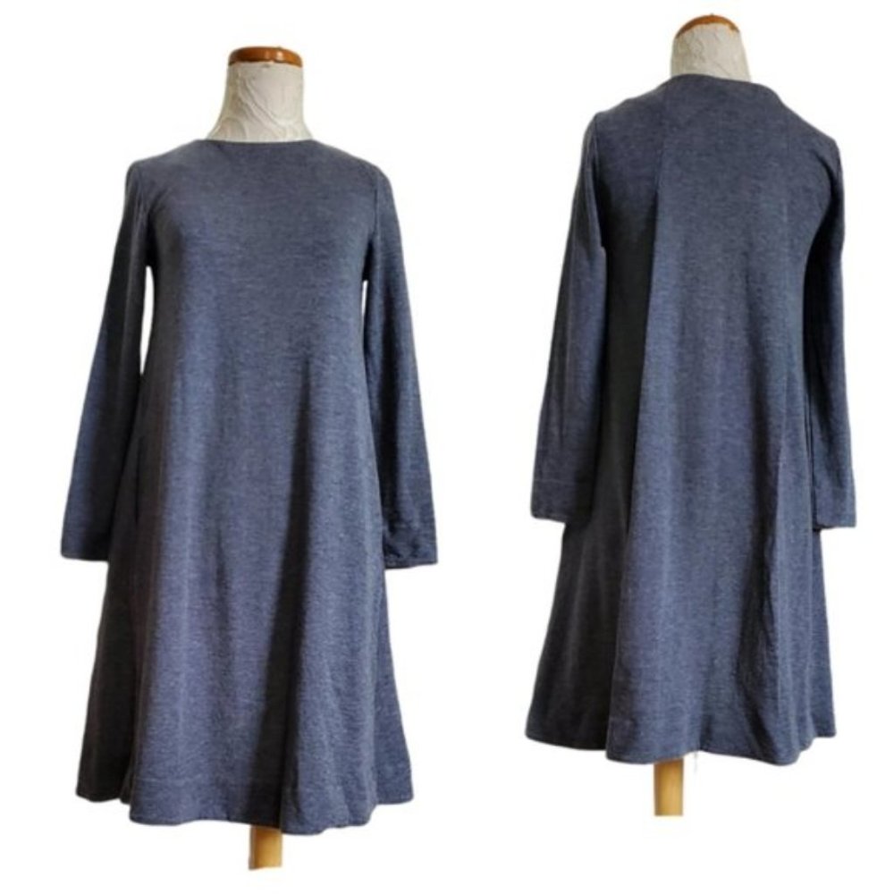 Cos Gray Shift Long Sleeve Soft Basic Minimalist … - image 2